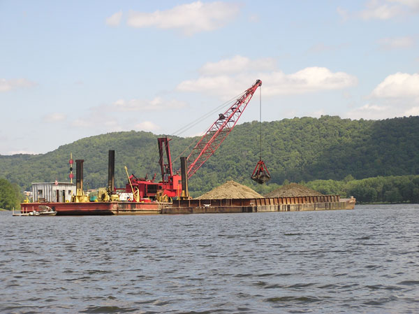 Instream gravel mining - Allegheny River PA